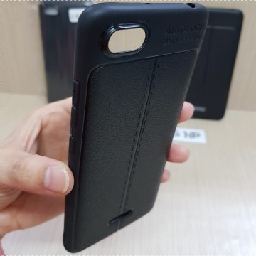 Auto Focus Xiaomi Redmi 6A 5.45 inchi Leather SoftCase AutoFocus Ultimate Experience Motif Kulit