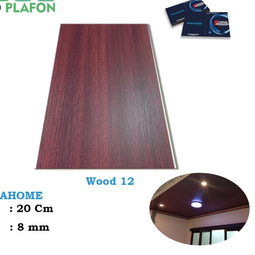 ㈢PROMO MURAH Plafon pvc motif kayu doff nusahome wood 12 FAF√∞