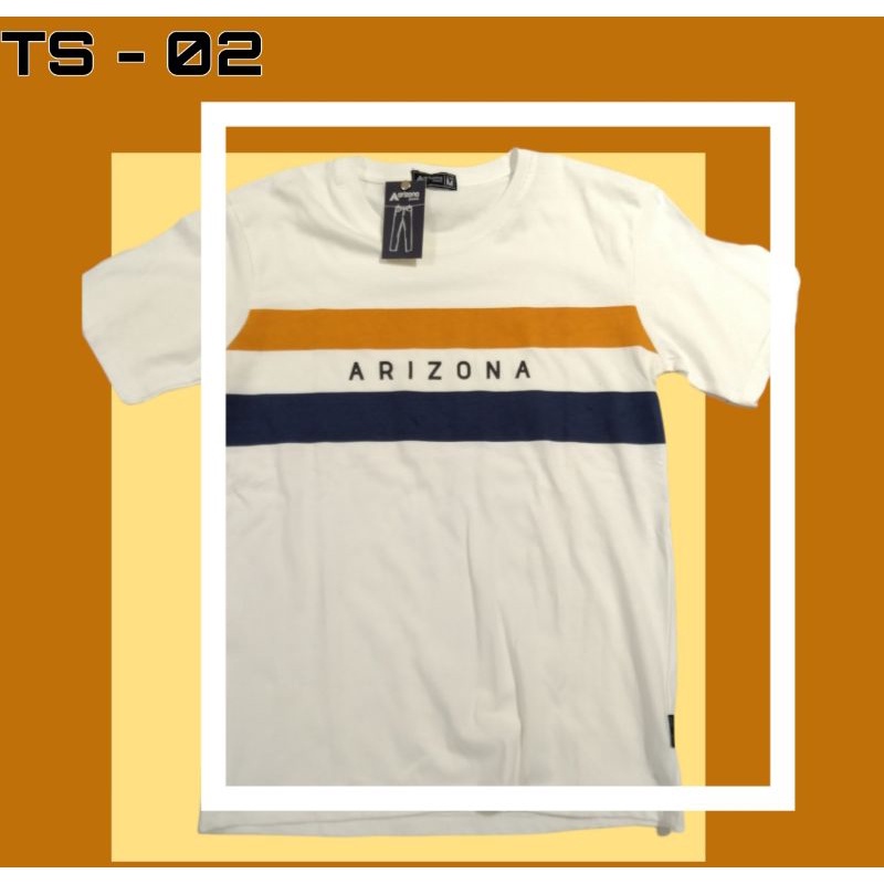 TRANSMART PROMO - T-SHIRT PROMO CUCI GUDANG BAJU KAOS LENGAN PENDEK BRAND ARIZONA ORIGINAL