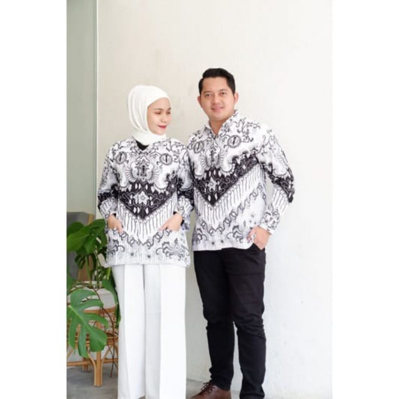 Seragam batik PGRI pria dan wanita terbaru 2025 full furing batik PGRI pria terbaru seragam PGRI wan