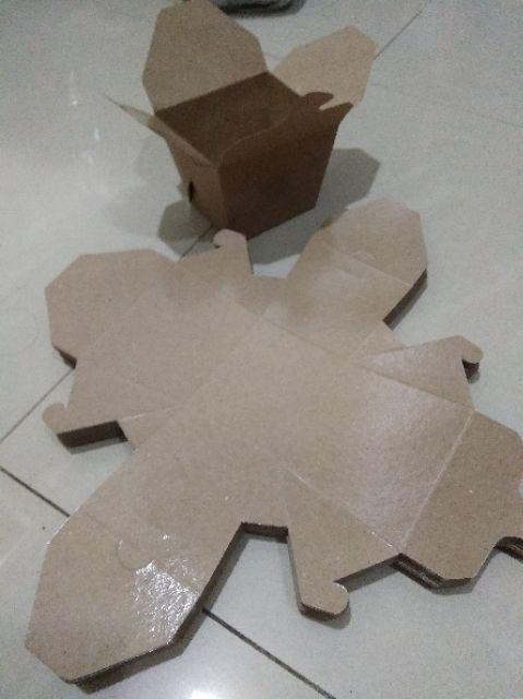 Foodpail Size M/box Bento/rice Box/rice Bowl 10oz/box Makanan Polos/bahan/kemasan Pail Craft (60pcs)