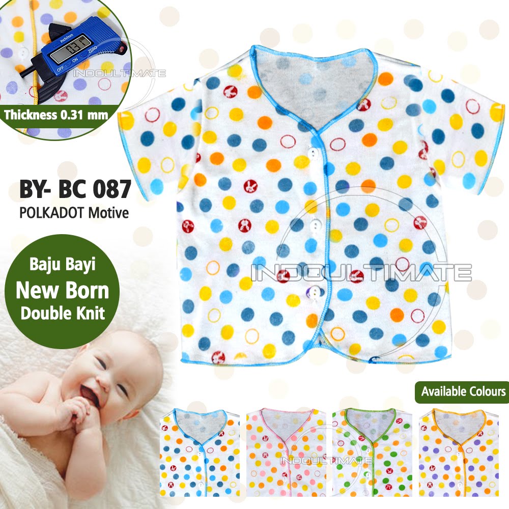 1 pc Baju Bayi perempuan laki laki baru lahir new born Lengan Pendek Perlengkapan Bayi baru lahir BY BC-087
