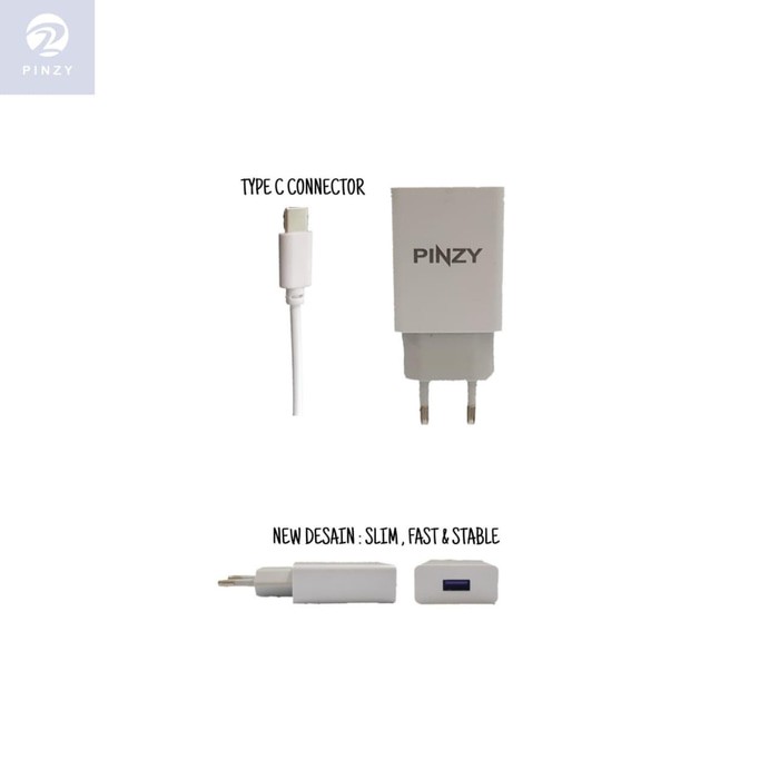 PINZY Charger T14 Support Qualcomm Quick Charge Free Cable Type C