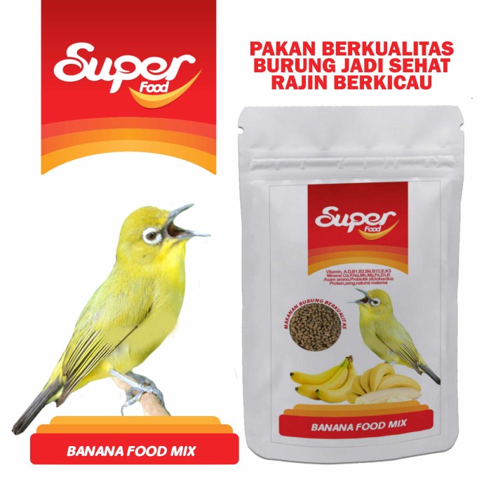 VOER PLECI MINI PELLET IMPORT EXTRA NUTRISI MADU PISANG - KOEDAPAN BIRD SHOP