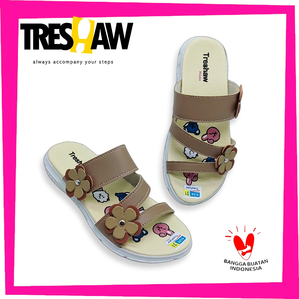 Sandal Anak Perempuan Slop Bunga Treshaw Kids