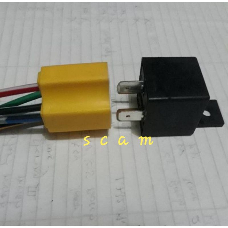 Soket Relay lampu 12v kaki 4 Hella Asli
