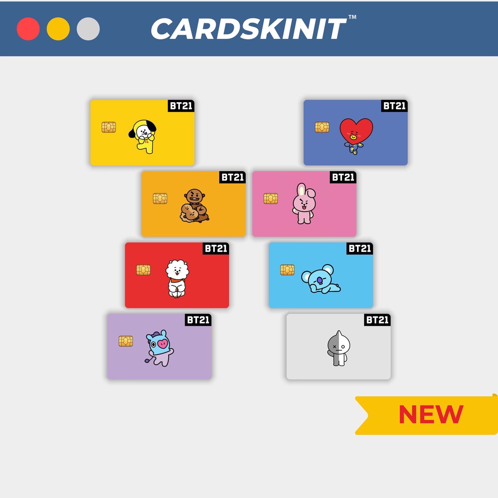 

BT21 Characters | Card Skin It ( Sticker Skin Card / Stiker Skin Kartu ATM )