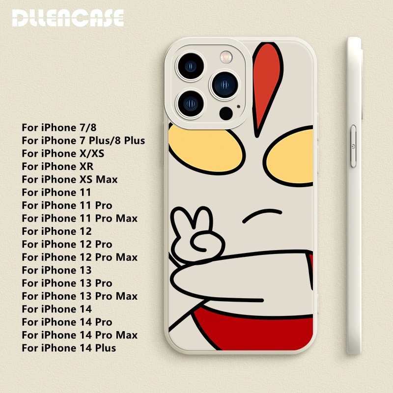 Dllencase Soft Case Silikon Tahan Banting Untuk iPhone 14 13 Pro Max 7 / 7 Plus / 8 / 8 Plus / X / XS / XR 11 / 12 / 13 / Pro Max A322