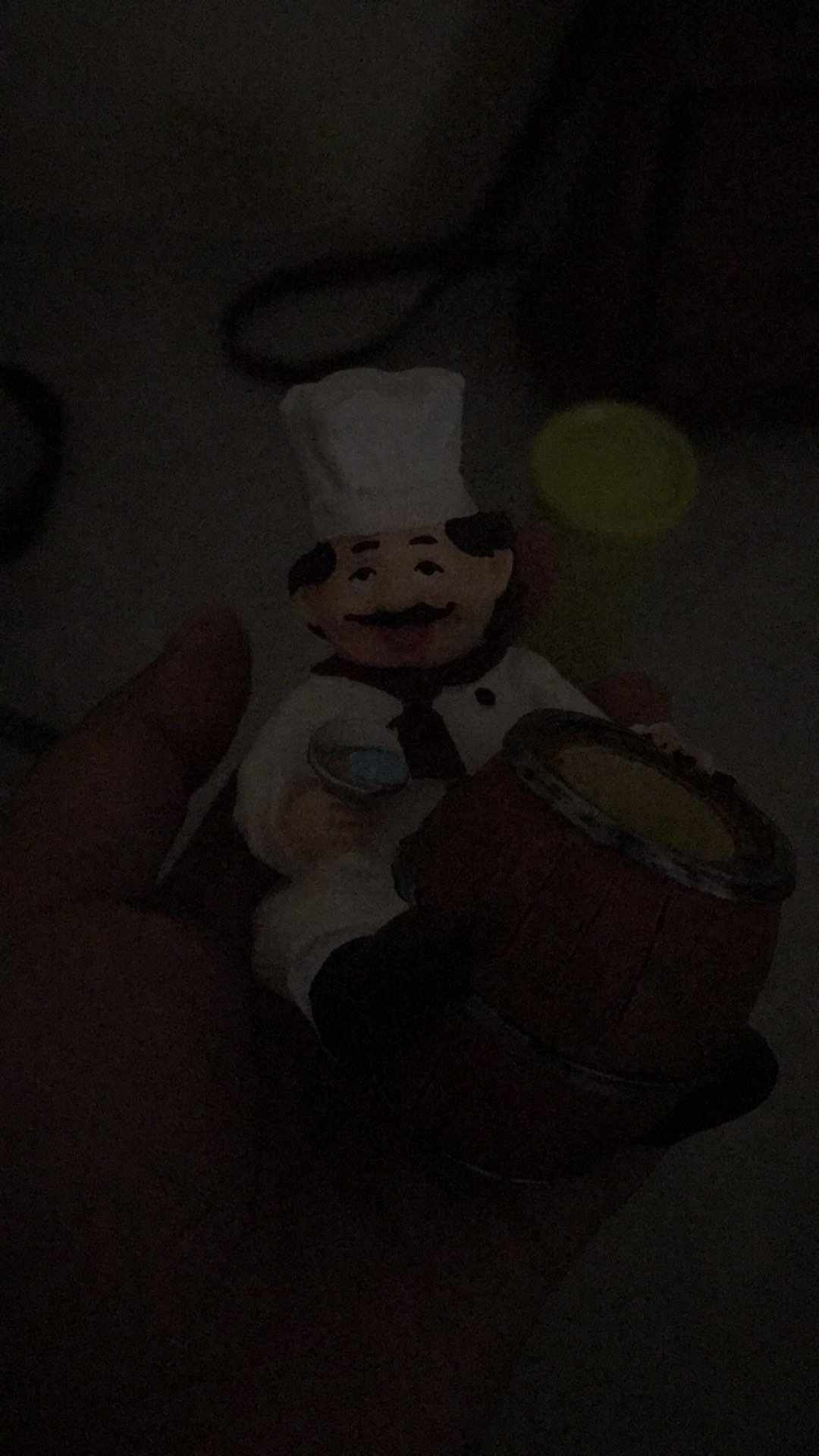 Patung Pajangan Koki Tempat Tusuk Gigi Cotton Bud Chef Tong