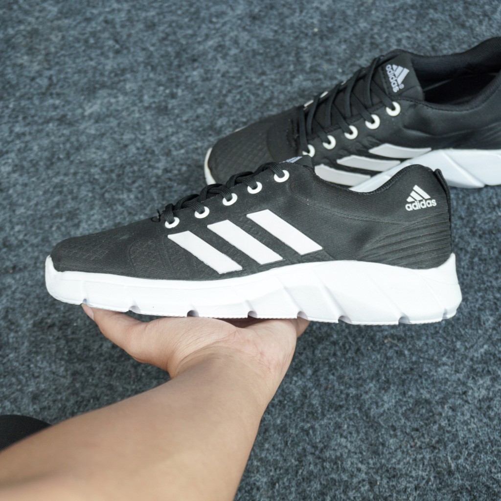 SM88 - PROMO - Sepatu Olahraga Pria Adidas Robot Hitam Sneakers Running Sport Jogging Cowok Keren