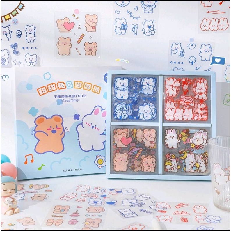 

Sticker Bear Transparan | Stiker Beruang Lucu