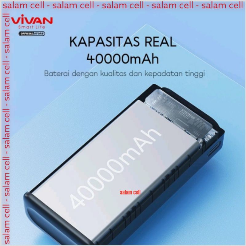 Power Bank Vivan 57.000mAh Power Delivery Quick Charge 3.0  Powerbank Vpb-B60 Garansi Resmi