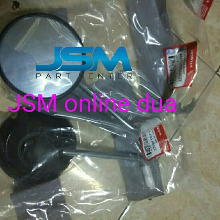 SEPASANG KACA SPION SCOOPY FI 2017 RING 12 HITAM ORI AHM ORI ORIGINAL