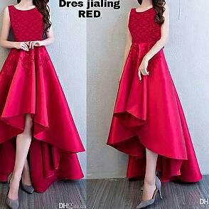 ➮ Dress Mermaid JiaLing - Merah ➭