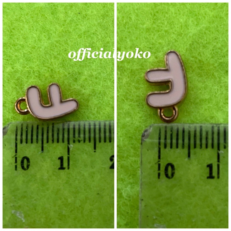 Charm Huruf / Pendant Huruf jual per pcs - pilih huruf (MOHON BACA DESKRIPSI)