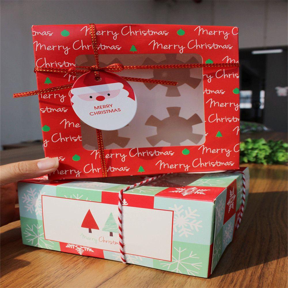 Top Christmas Gift Box Candy Cupcake Nougat Kotak Pembungkus Kado