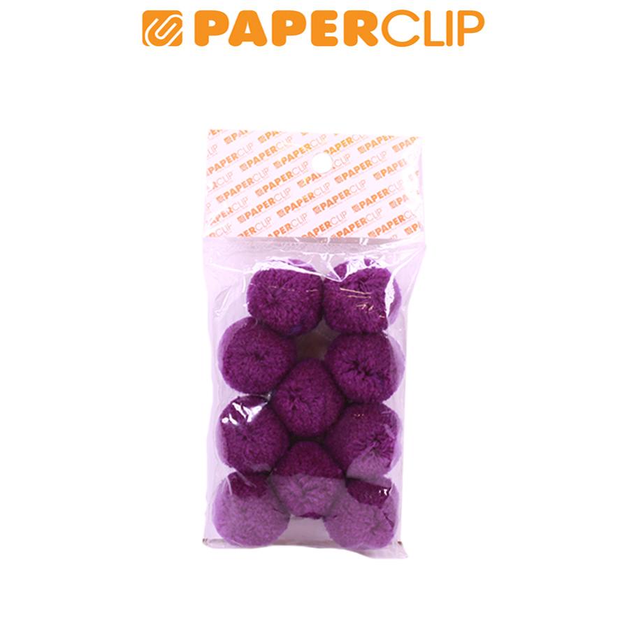 

POM POM WOL KUMIS DARK PURPLE 25MM