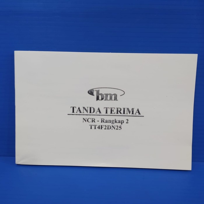 

TANDA TERIMA NCR 1/4 FOLIO 2PLY BMO