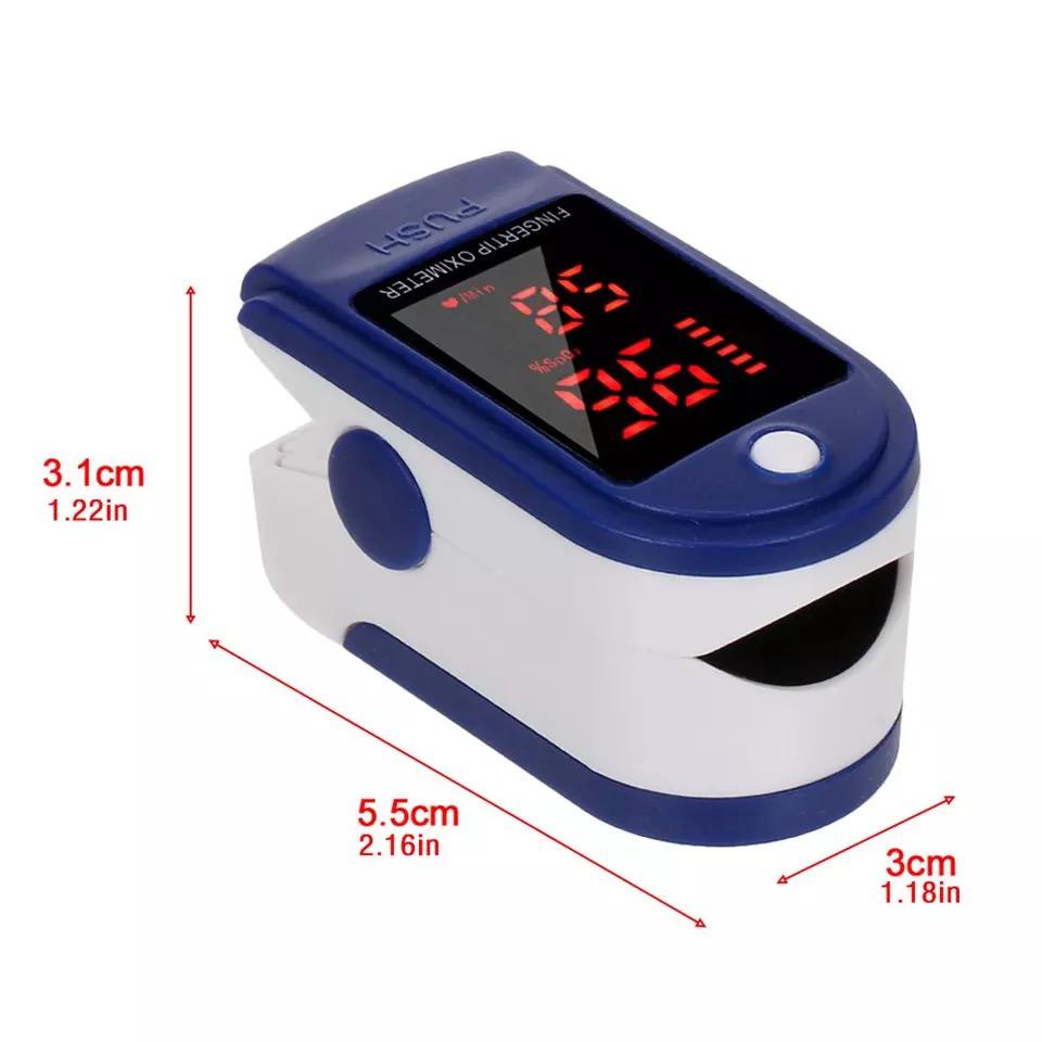 Oximeter Fingertip LK87 (led 1 wrn merah) Pulse Oxymeter Alat Ukur Kadar Oksigen dan Detak Jantung.