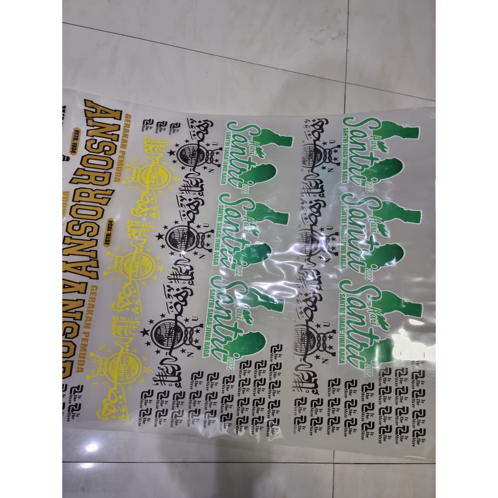 Cetak / print DTF (sablon digital) meteran (siap press / dengan setrika) lebar 60cm 4 head