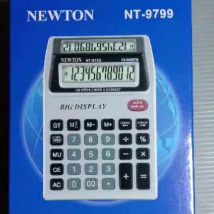 

(Seller) Kalkulator Newton 2 layar Big Display 12 Digit. ♠→ (Baru)