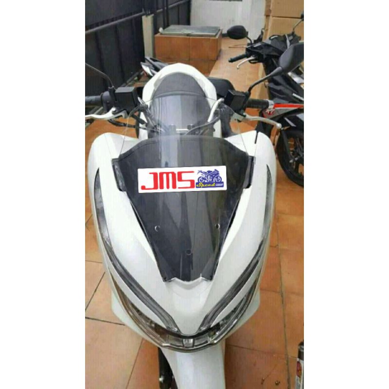 visor windshield honda pcx 150 lokal pendek bahan tebal pnp focus