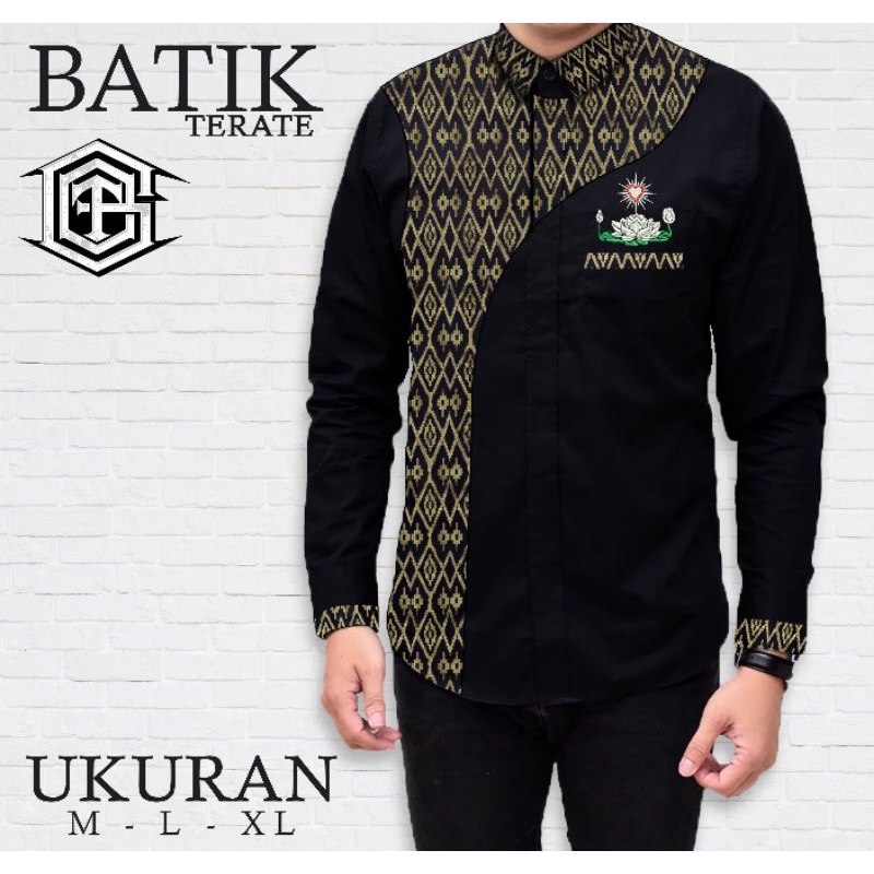 KEMEJA PSHT BATIK LENGAN PANJANG KEMEJA BATIK PRIA MOTIF SIMPEL