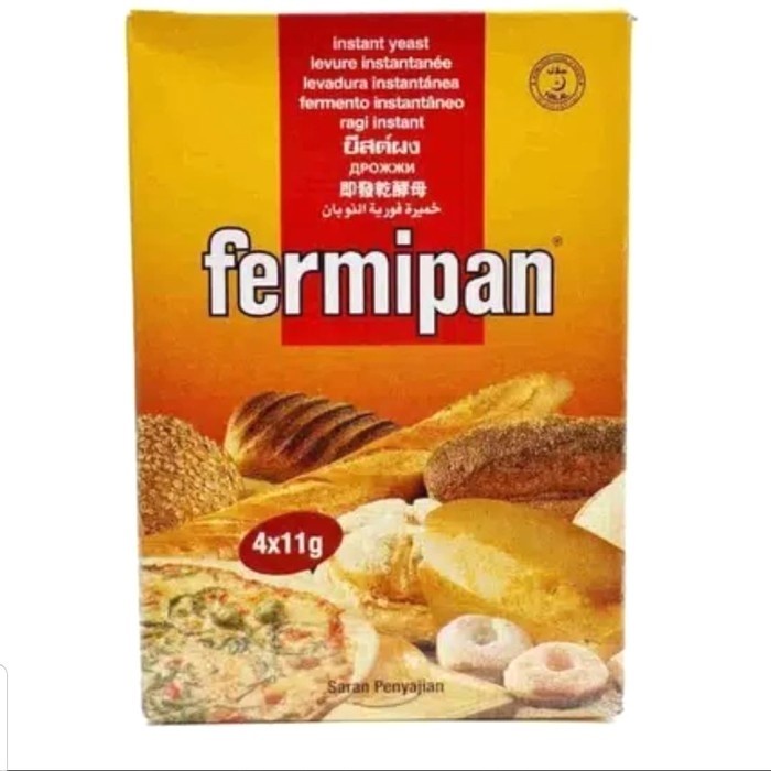 

Fermipan Instant Dry Yeast Ragi Kering Instan 4x11gr Pengembang Kue