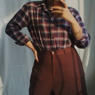 Celana preloved highwaist vintage coklat 90s Shopee Celana preloved highwaist vintage coklat 90s Shopee
