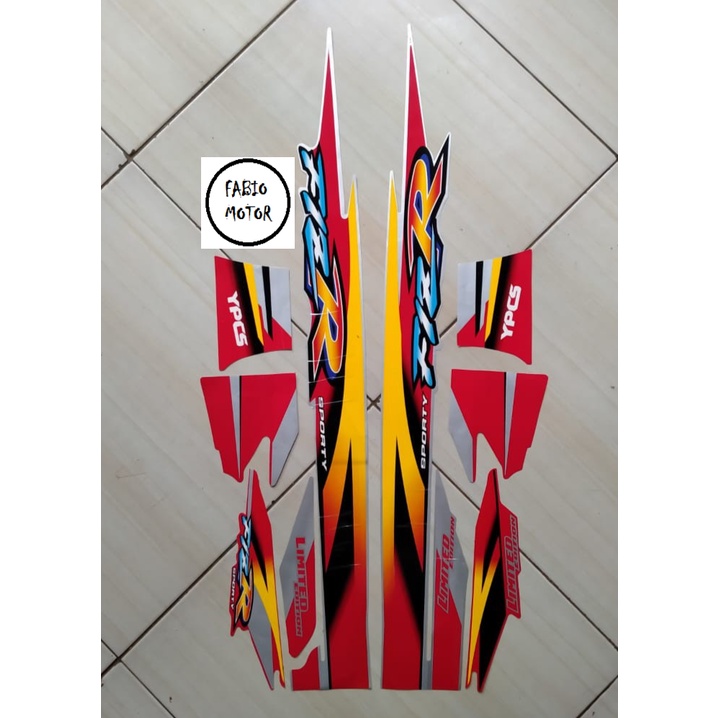 Striping Motor F1ZR Limitd Edition Silver-Merah