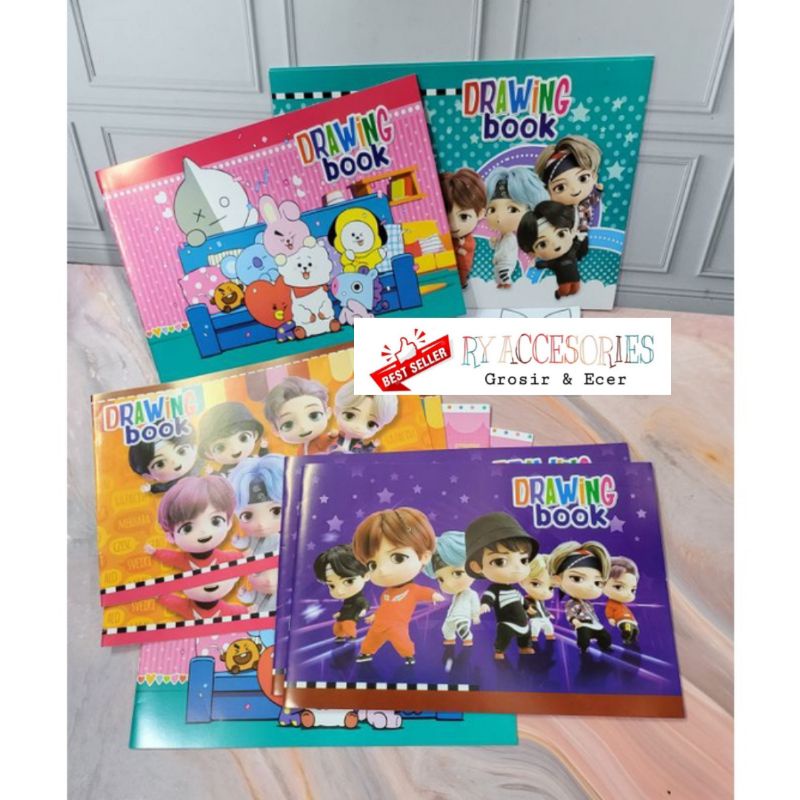 

RY - Buku gambar A4 buku menggambar / melukis dan mewarnai anak buku gambar drawing book A4 terbaru