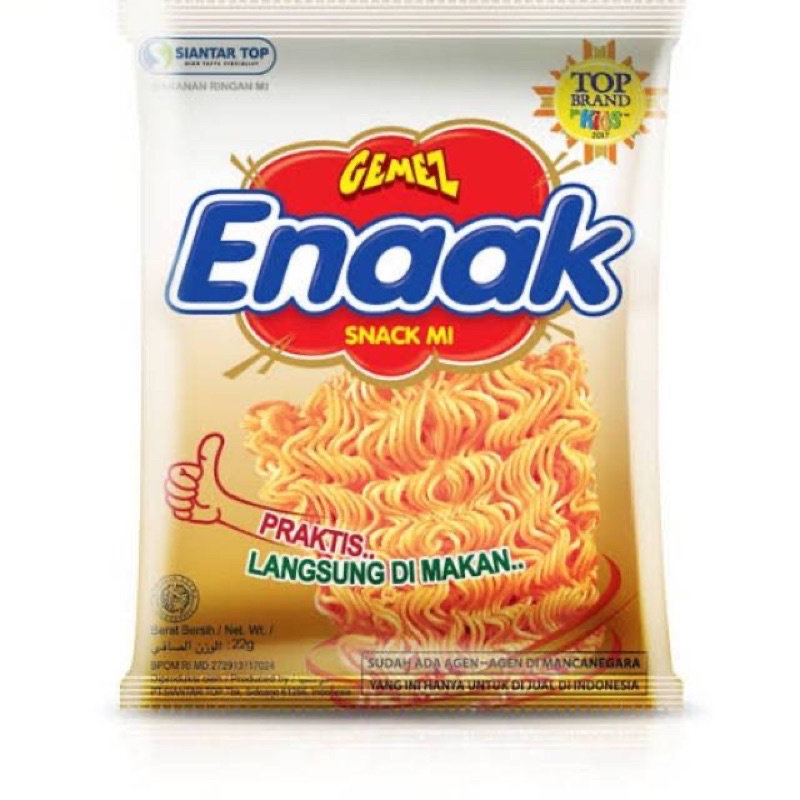 

Mie Gemez Enaak 16Gram Satuan 1pcs Murah Bandung / Snack Cemilan Makanan Ringan Mie Gemes Enakk