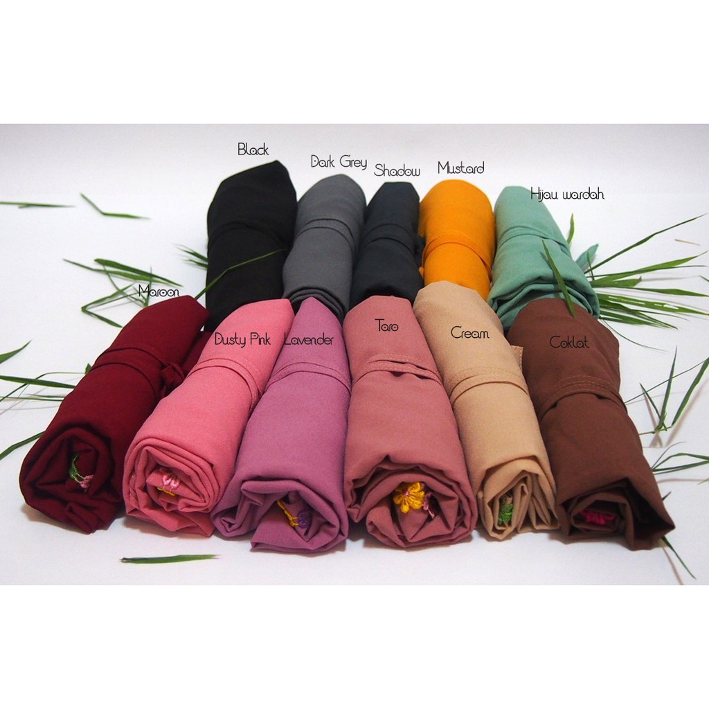 Hijab Instant Bergo Maryam Tali Flower Non PET