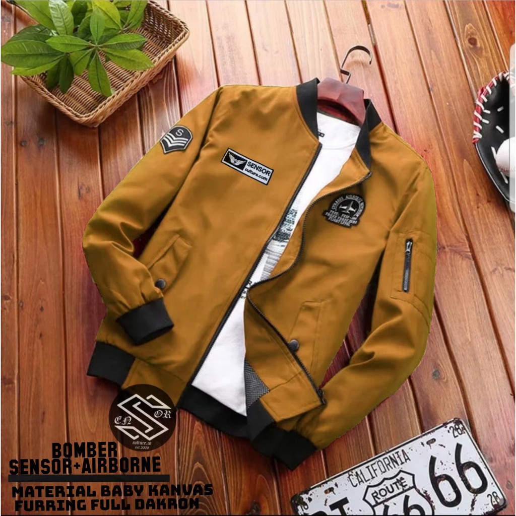 JAKET BOMBER PRIA / JAKET BOMBER LIST PRIA SENSOR ORIGINAL