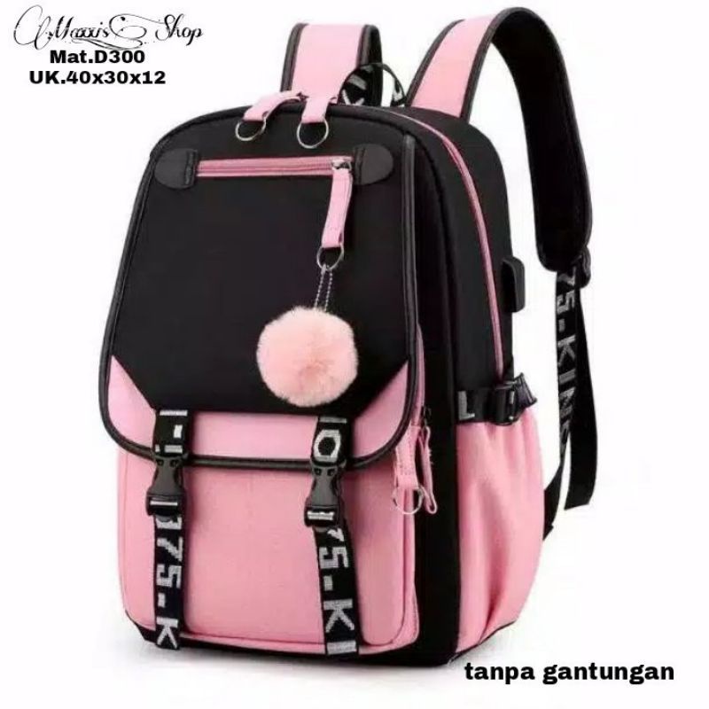Tas Sekolah Ransel Backpack Cowok Cewek SMP SD Murah Kent Kent Codora Murmer Captain-Pink
