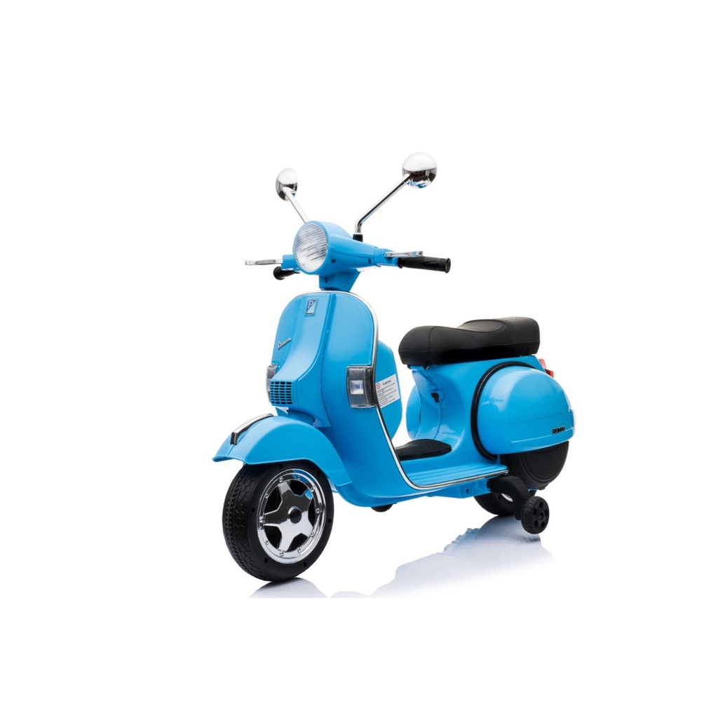 Mainan Aki Motor Anak Yukita 002 Vespa PX150 License - Hitam
