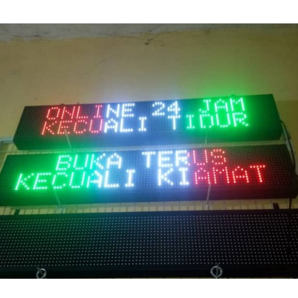 Running text jam dinding masjid waktu sholat 24 jam