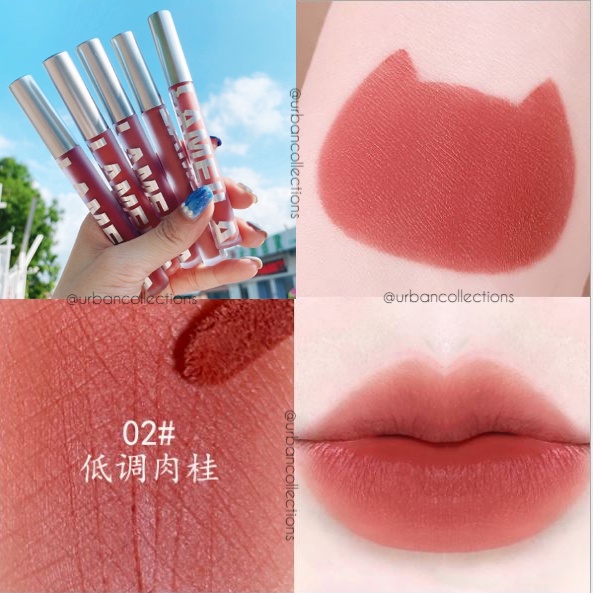 Lipstik Cair WARNA MATTE LAMEILA Liquid Matte Lipstick Lip Cream Lip Glaze Korean Lipstick Waterproof