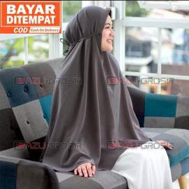 KHIMAR  Hijab Instan Jumbo Syari TALI non PET Wolfis Grade A