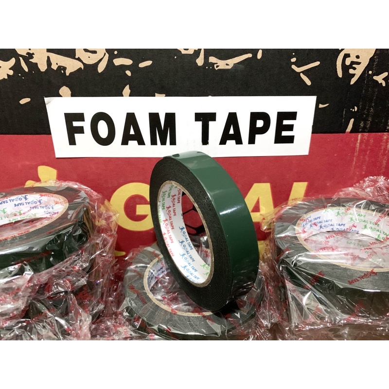 DOUBLE TAPE FOAM HIJAU 1 INCH ( 22 mm x 5 Meter) MURAH