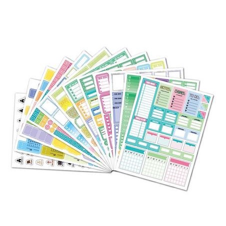 Planner Stickers - Bullet Journal Sheets BJS-02 (12sheets=730pcs)