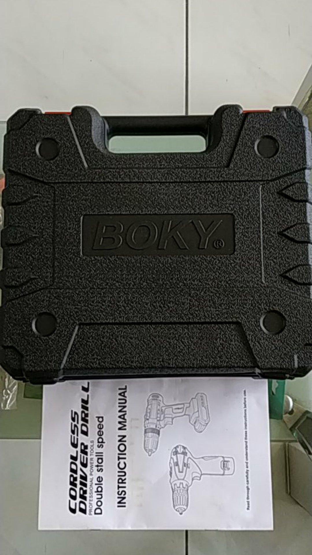 Meijer Bor Tangan Cordless Drill Mesin Bor 10mm Baterai Cas Full Set Boky 12v