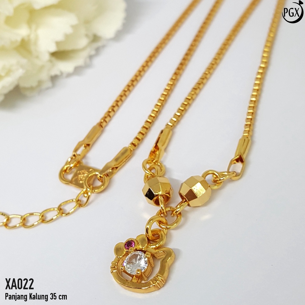 PGX Kalung Anak Perempuan Xuping Lapis Emas Aksesoris Fashion Perhiasan Premium - XA022