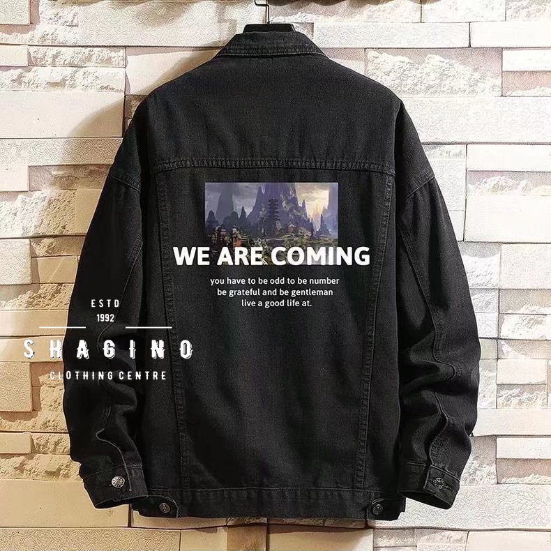 Shagino Jaket Jeans Terbaru / Jaket Jeans Pria / Jaket Jeans Pria Original / Jaket Jeans Pria Sablon