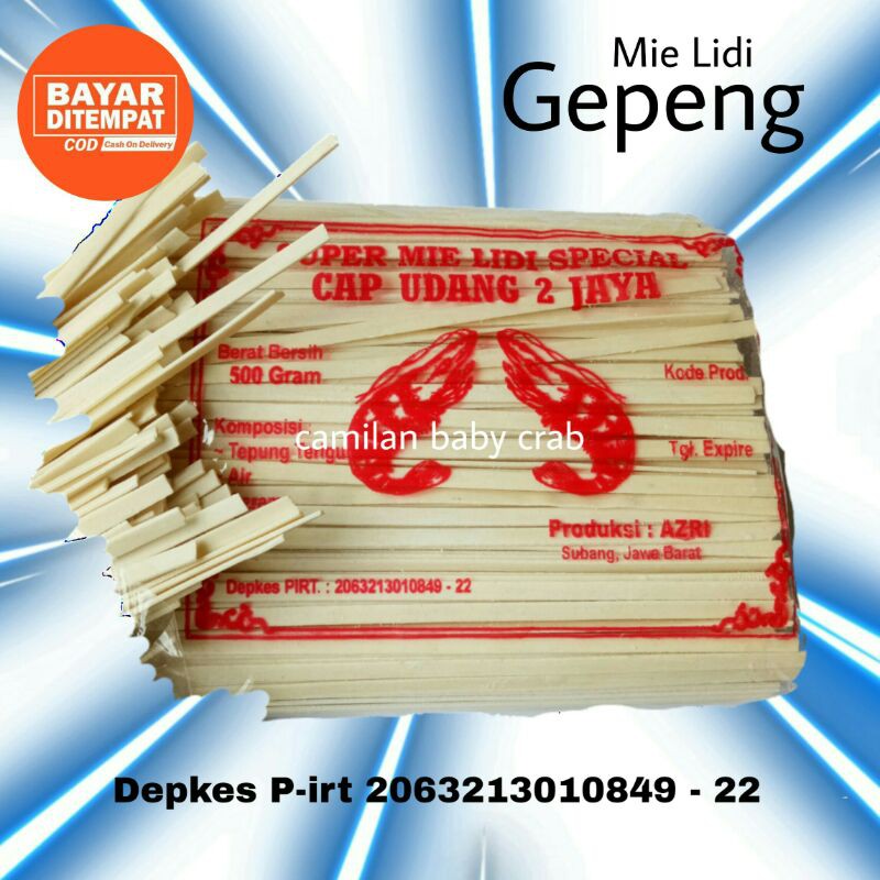 

½Kg Mie Lidi Gepeng / Pipih