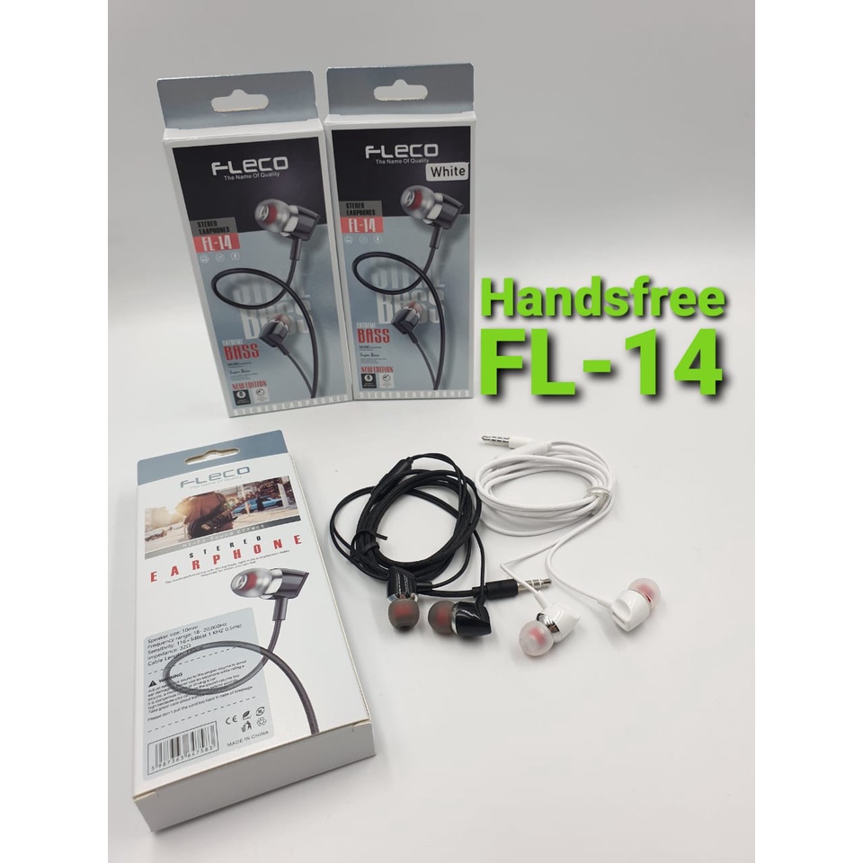 Headset Handsfree FLECO FL-14 Earphone super bass