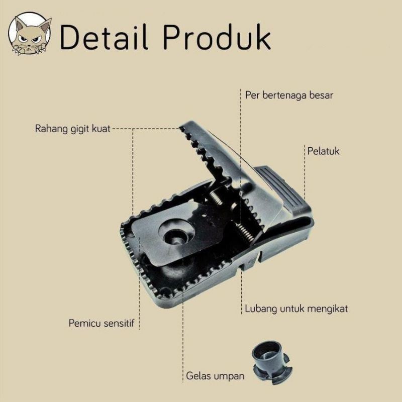 PERANGKAP TIKUS JONI CAT DOUBLE SPRING | JEBAKAN TIKUS MOUSE TRAP JEPIT UMPAN PEST CONTROL