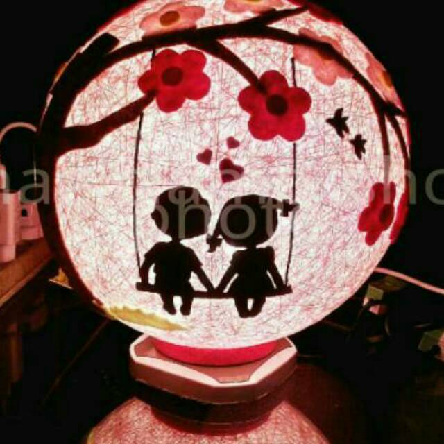 Lampion benang / lampu tidur U&ME
