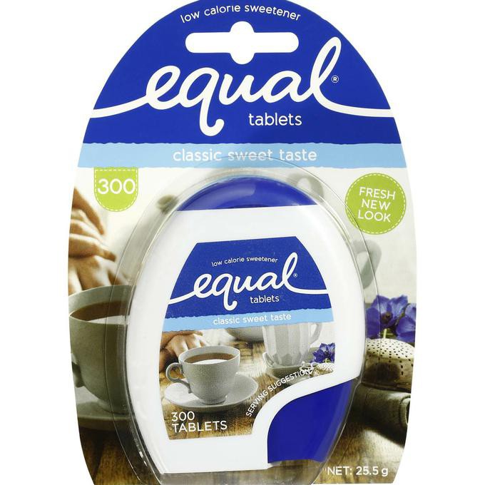 

EQUAL Classic Sweet Taste 300 Tablets 25,5gr Pengganti Gula (isi 300)