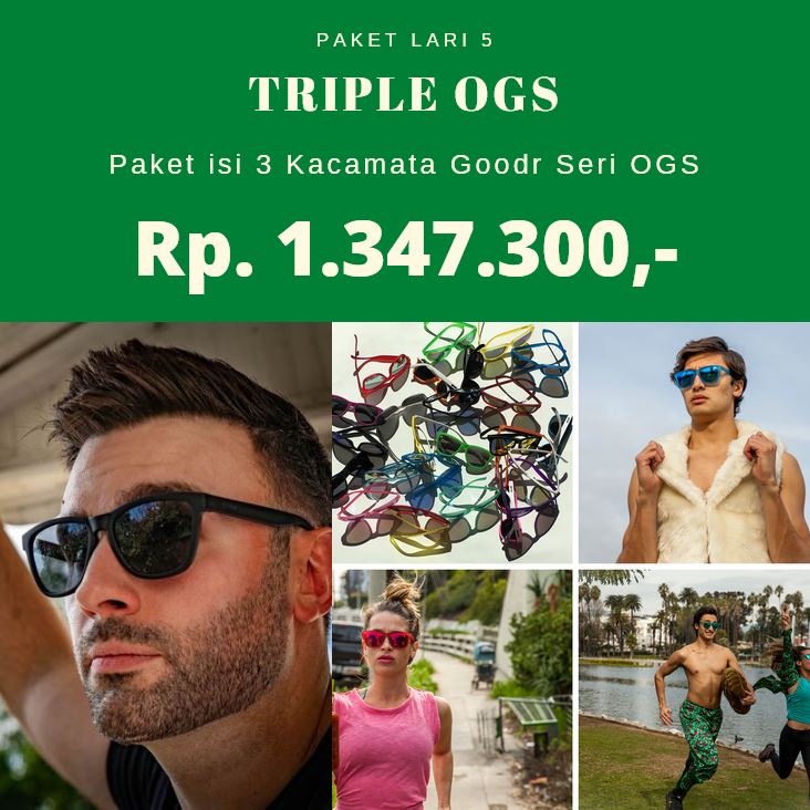 Paket Lari 5 - 3 Kacamata Goodr Seri OGS